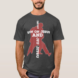 イエスとブラジ走ルBJJ柔術に関する彼の男の子 Tシャツ