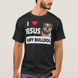 『イエスとブルドッグ・マム・パパ』 Tシャツ