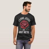 イエスとヘヴィメタルが好き Tシャツ (正面フル)