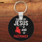 イエスとペースメーカーハート病認識度 キーホルダー (正面)