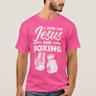 イエスとボクシングクリスチャンプロフェッショナルボクサースパー Tシャツ