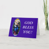 イエスとマリアのステンドグラスの窓 シーズンカード (正面)