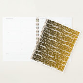 イエスとマリアのハートブラックと金ゴールドパターン プランナー手帳 (ディスプレー)