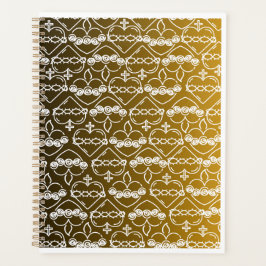 イエスとマリアのハートブラックと金ゴールドパターン プランナー手帳