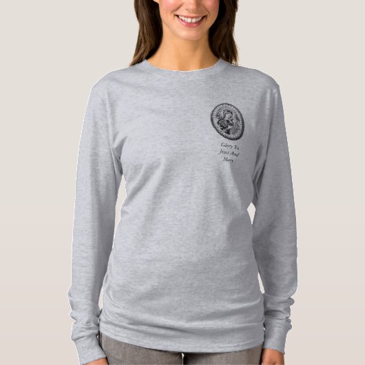 イエスとマリアの栄光 Tシャツ (正面)