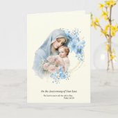 イエスとマリアの死の記念日 カード (黄色い花)