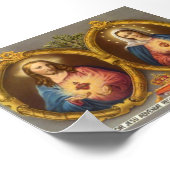 イエスとマリアの聖なる信仰 ポスター (角)