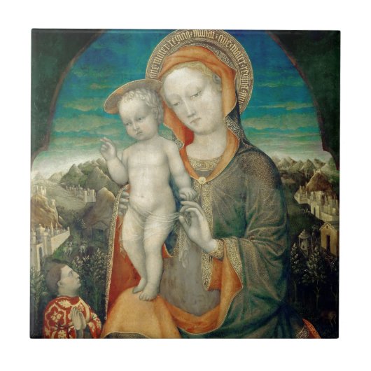 イエスとマリアへの栄光 タイル (正面)