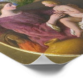 イエスとマリアを祝福する神 ポスター (角)