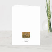 イエスとメアリーの戴冠式ホイルのグリーティングカード 箔グリーティングカード (裏面)