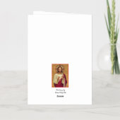 イエスとメアリーの葉書のグリーティングカード 箔グリーティングカード (裏面)