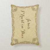 イエスとメリーイエス私は祈りの言葉で信頼 アクセントクッション (正面(垂直))