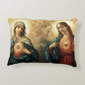 イエスとメリーイエス私は祈りの言葉で信頼 アクセントクッション (裏面)