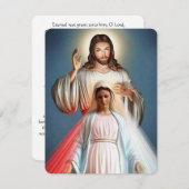 イエスとメリーカトリック葬儀記念カード2 (正面/裏面)