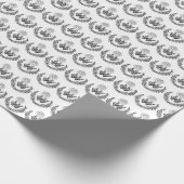 イエスとメリーラッピングの宗教的ハート紙 ラッピングペーパー (角)