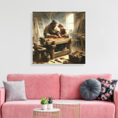 イエスとヨセフ1 キャンバスプリント (インサイチュ (リビング))