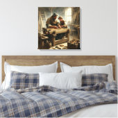 イエスとヨセフ1 キャンバスプリント (インサイチュ (寝室))