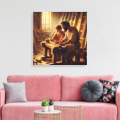 イエスとヨセフ2 キャンバスプリント (インサイチュ (リビング))