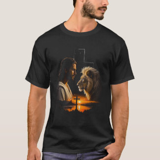 イエスとライオンのTシャツ Tシャツ