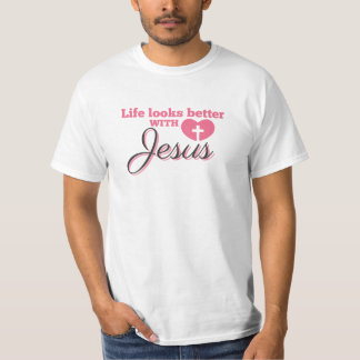 イエスと一緒なら人生はもっと輝く Tシャツ
