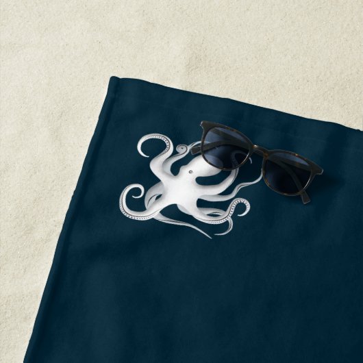 イエスと一緒に乗る |サーフィンイエスイラストレーション ビーチタオル (インサイチュ)