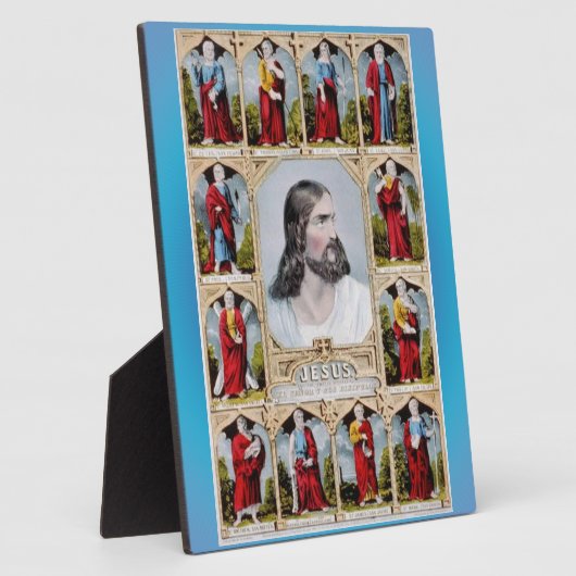 イエスと使徒たちの額 フォトプラーク (側面)