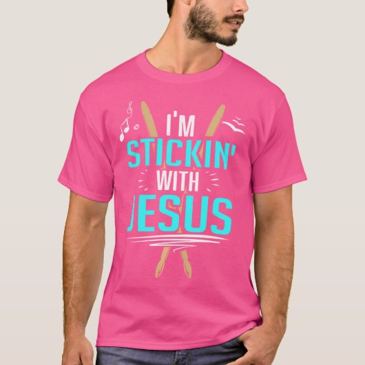 イエスと共に歩む キリスト教 Tシャツ (正面)