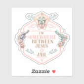 イエスと刑務所の間おもしろいに シール (シート)