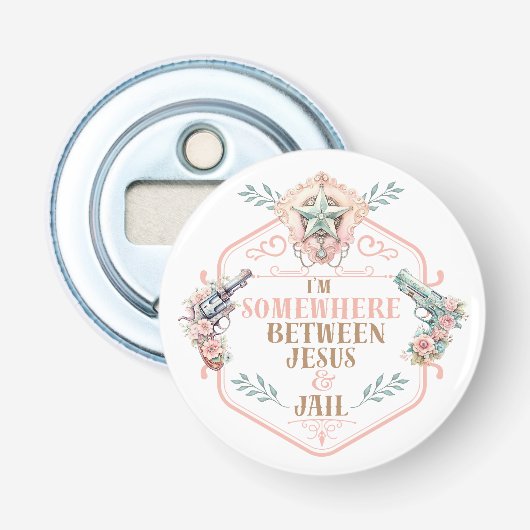 イエスと刑務所の間おもしろいに 栓抜き (正面)