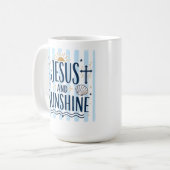 イエスと太陽のコーヒーマグ コーヒーマグカップ (正面左)