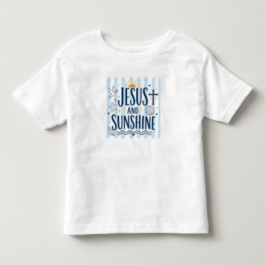 イエスと太陽の子供服Tシャツ トドラーTシャツ (正面)