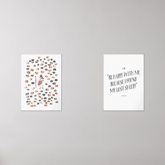 イエスと失った羊の二つのポスター (正面)