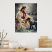 イエスと失った羊 ポスター (キッチン)