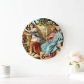 イエスと女は井戸の時計にいる ラージ壁時計 (ホーム)