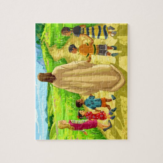 イエスと子どもたちの旅パズル ジグソーパズル (縦)