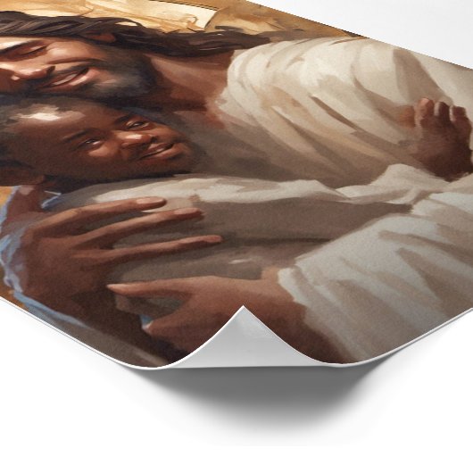 イエスと子どものポスター ポスター (角)