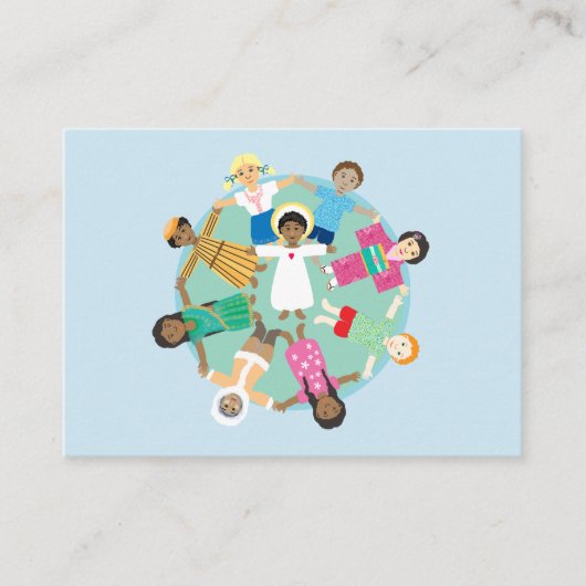 イエスと子供の平和祈りの言葉 エンクロージャーカード (正面)