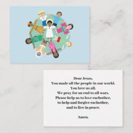 イエスと子供の平和祈りの言葉 エンクロージャーカード