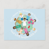 イエスと子供の平和祈りの言葉 ポストカード (正面)