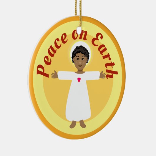 イエスと子供の平和 セラミックオーナメント (右)