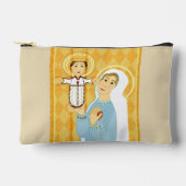 イエスと子供の祈り書のロザリオ アクセサリーポーチ (正面)