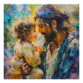 イエスと子供の表現主義 フォトプリント            (正面)