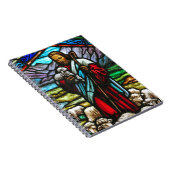 イエスと子羊のステンドグラス像 ノートブック (右側)