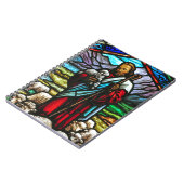 イエスと子羊のステンドグラス像 ノートブック (左側)