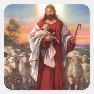 イエスと子羊 スクエアシール