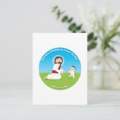 イエスと子 ポストカード (スタンド正面)