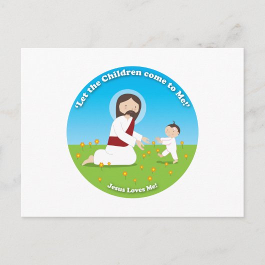 イエスと子 ポストカード (正面)