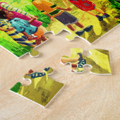 イエスと小さな子供がパズをする ジグソーパズル (側面)