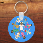 イエスと小さな子供たち キーホルダー (正面)
