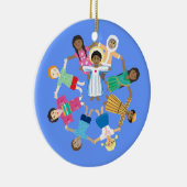 イエスと小さな子供たち セラミックオーナメント (右)